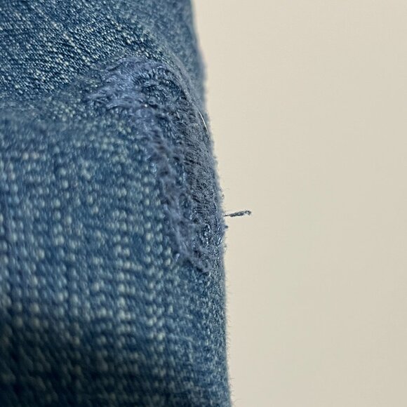 Dressbarn Womens Embroidered Denim Long Jacket 18/20W Artsy Bohemian Indie Folk - Picture 8 of 9